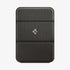 AMP02835 - Universal Card Holder Smart Fold in gunmetal showing the front attached to the back of a device